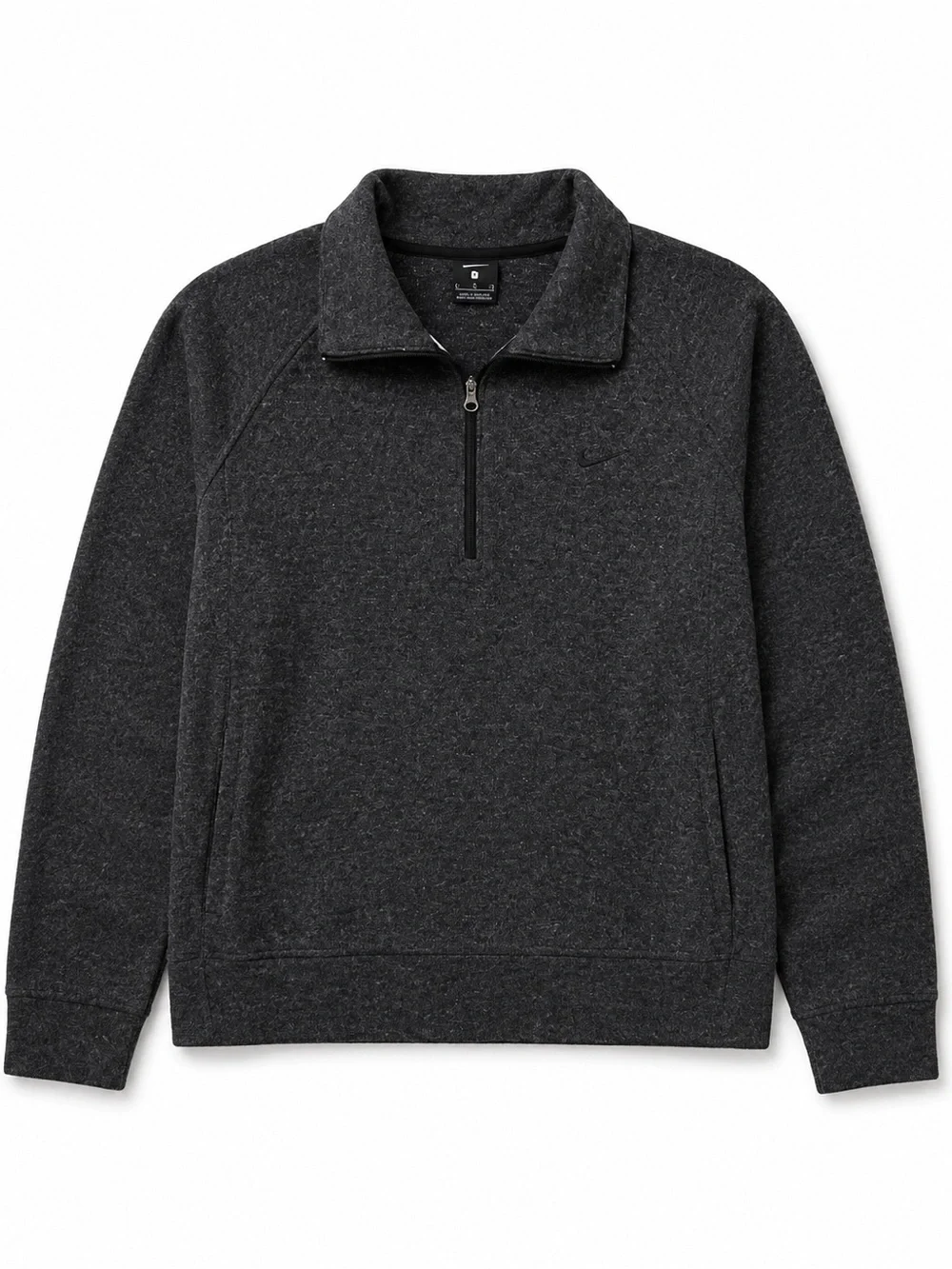 Nike Women’s Therma-FIT 1/4 Zip Pullover Gray Fleece Sweatshirt Large L